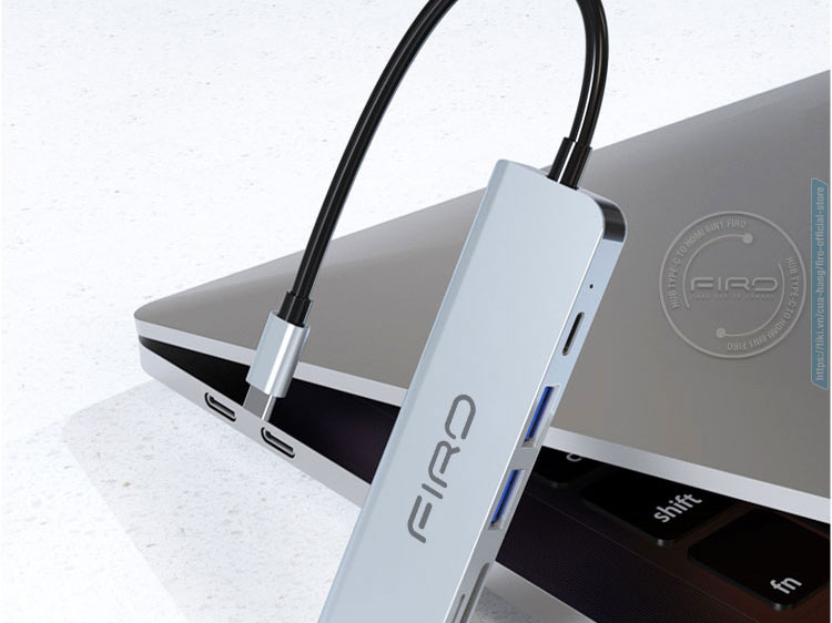 Hub Type-C To HDMI 6in1 FIRO - HUB Type C FIRO - HUB USB 3.0 FIRO