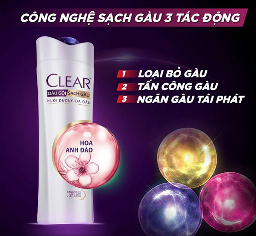 Dầu Gội Clear Hương Hoa Anh Đào Thơm Mát (370g) - 21123419