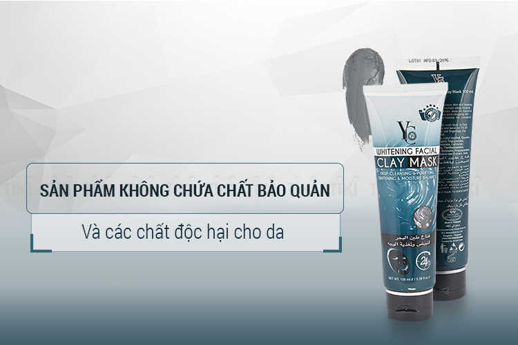 Mặt Nạ Bùn Khoáng Dưỡng Trắng Da Whitening Facial Clay Mask YC 439 (100ml)