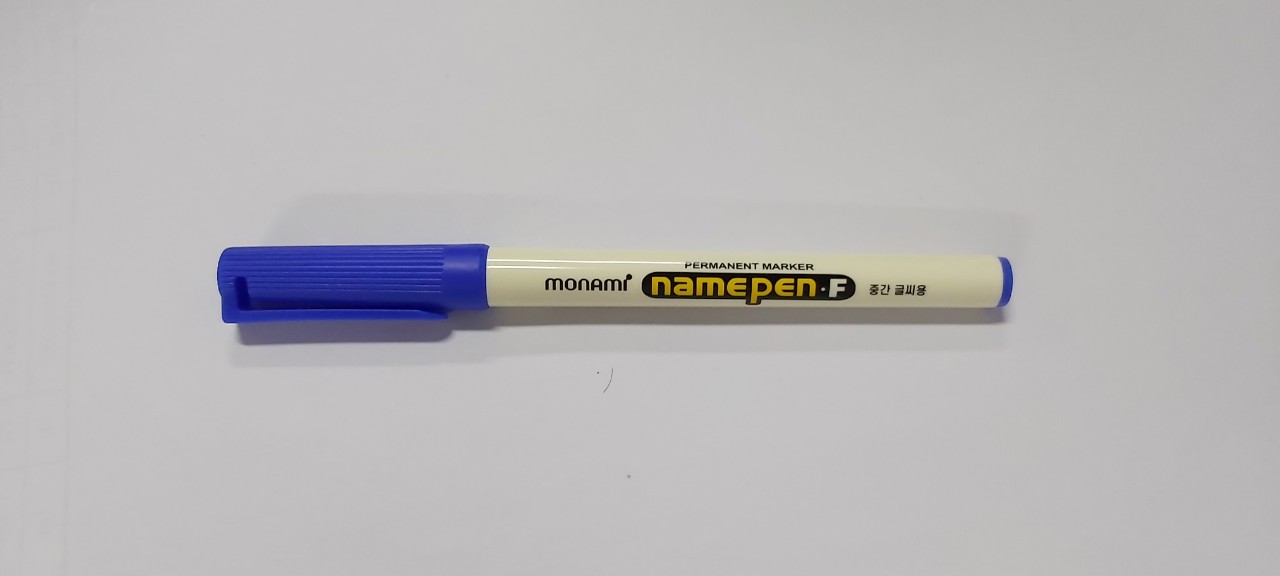 MONAMI- Bút dạ kính monami Namepen-F một đầu ngòi trung (1 Hộp có 12 cây bút )