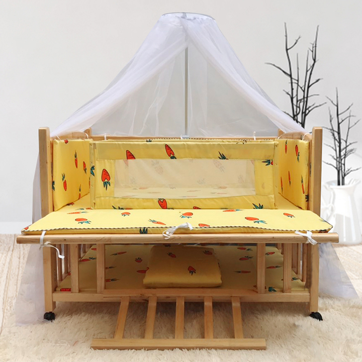 Cũi cho bé - Cũi đa năng C3 Mộc