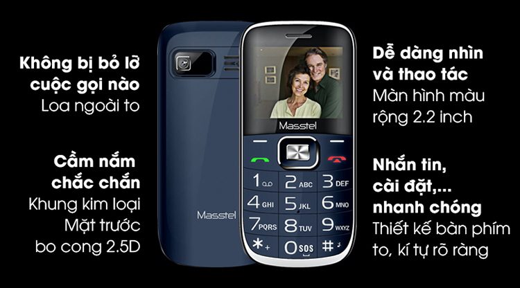 Điện thoại Masstel Fami P20 - Hàng chính hãng