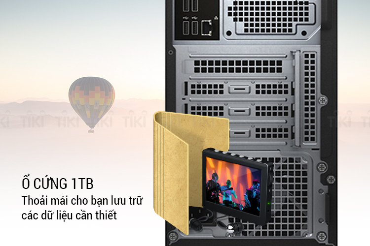 PC Dell Vostro 3670 MT 42VT370017 Core i7-8700/8GB/1TB HDD/Ubuntu - Hàng Chính Hãng