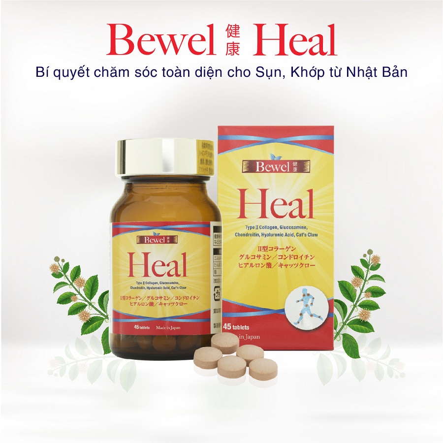 Thực phẩm chức năng chăm sóc toàn diện cho sụn khớp Bewel Heal 