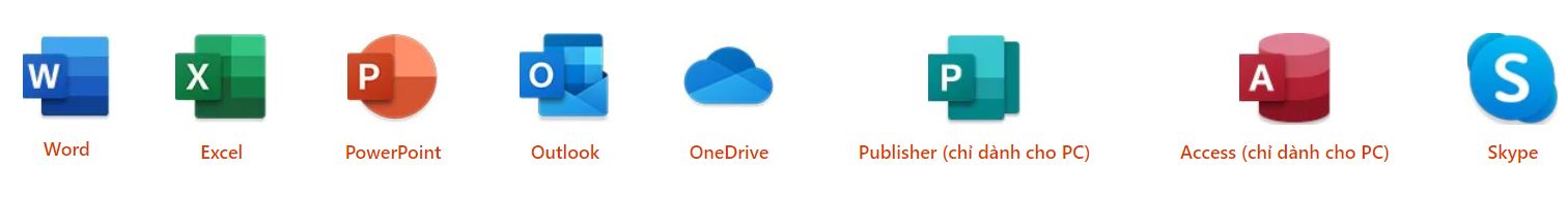 Phần Mềm Microsoft Office 365 Personal English APAC - 1 Năm - Hàng chính hãng