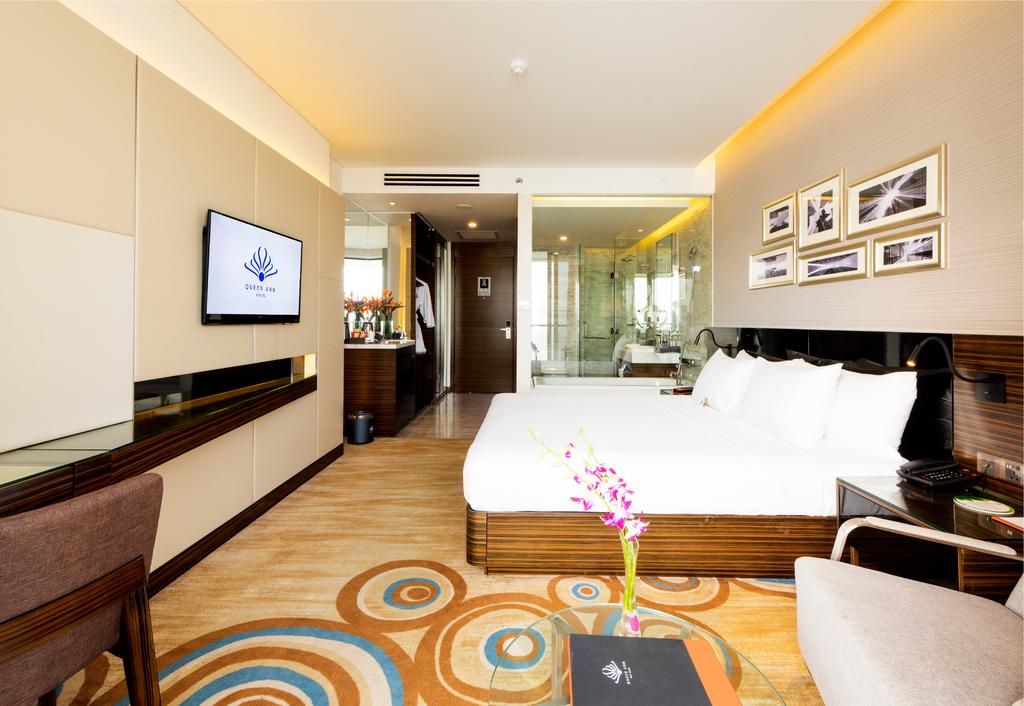 Queen Ann Hotel 5* Nha Trang - Gói 2N1Đ Gồm Buffet Sáng, Buffet BBQ Tối, Phòng Hướng Biển