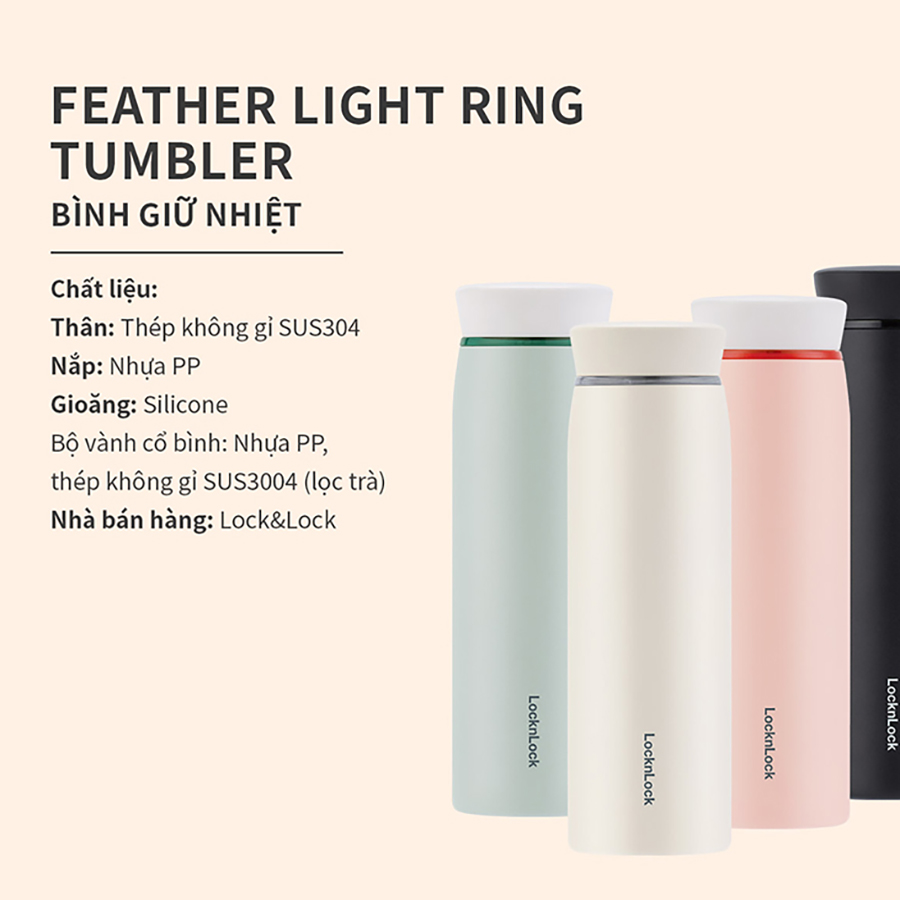 Bình giữ nhiệt LocknLock Feather Light Ring 460ml