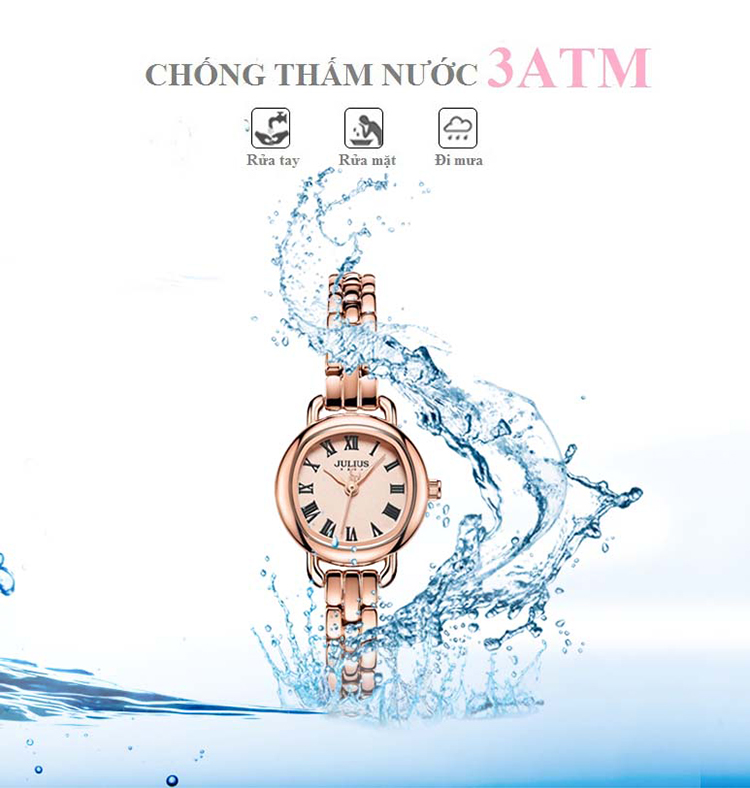 Đồng Hồ Nữ Julius JA-1150C (Đồng)