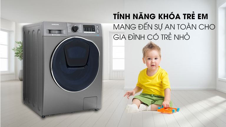 Máy Giặt Sấy Cửa Trước Inverter Samsung WD95K5410OX/SV (9.5kg/6kg) - Hàng Chính Hãng - Chỉ Giao tại Hà Nội