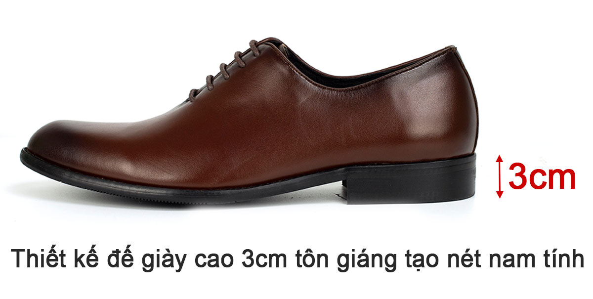 Giày da nam, giày oxford công sở Bụi Leather G102 - Da bò Nappa cao cấp - Bảo hành 12 tháng