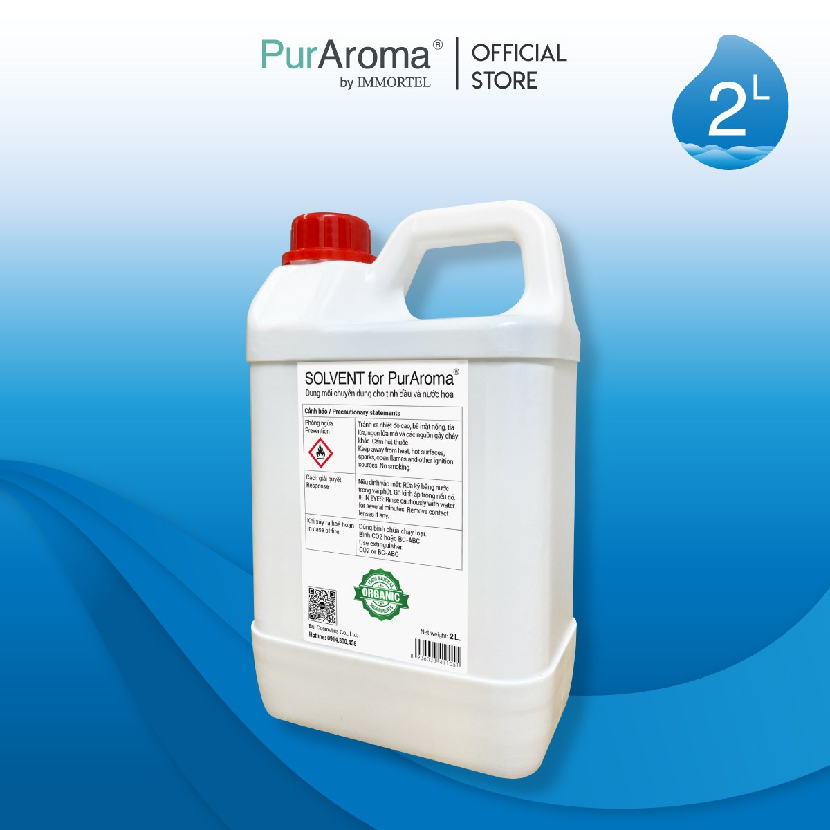 Dung Môi PurAroma Chuyên Dụng Cho Tinh Dầu Và Nước Hoa - 500mL 1L 2L - Chính Hãng Pháp