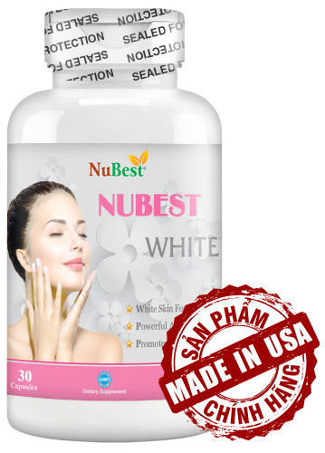 Thực Phẩm Bảo Vệ Sức Khoẻ Hỗ TrợSáng Da Của Mỹ NuBest White Hộp 30 Viên