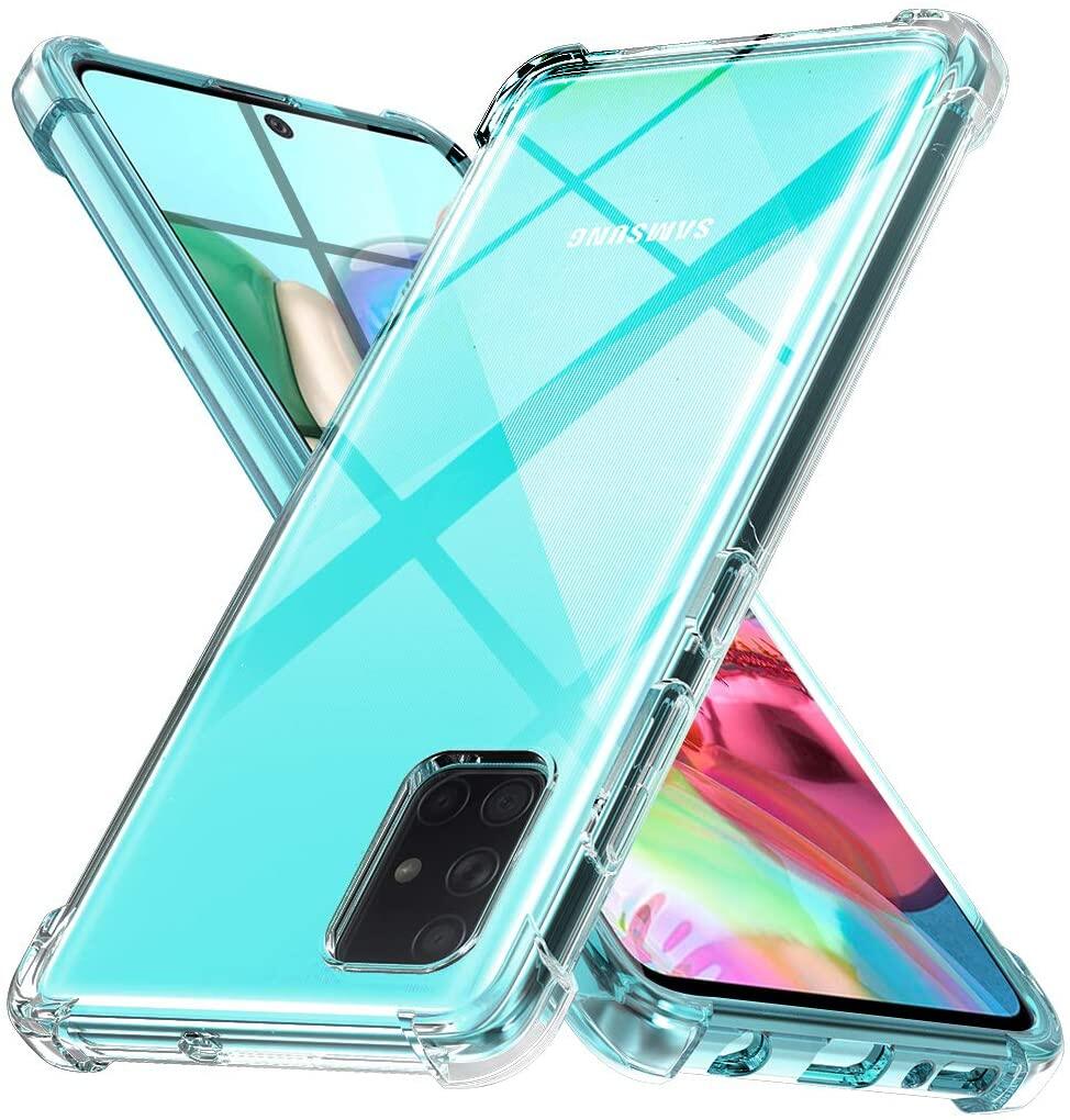 Ốp lưng cho Samsung A51 / A71 dẻo trong TPU chống sốc 4 góc cạnh ( hàng chính hãng)