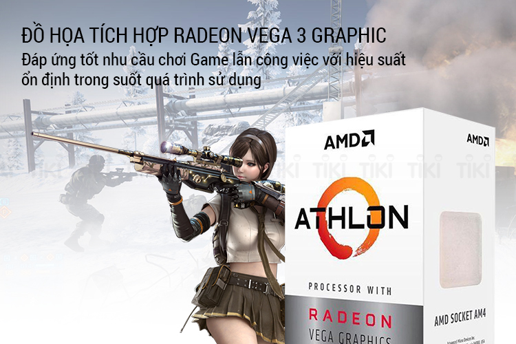 Bộ Vi Xử Lý CPU AMD ATHLON 200GE - Hàng chính hãng