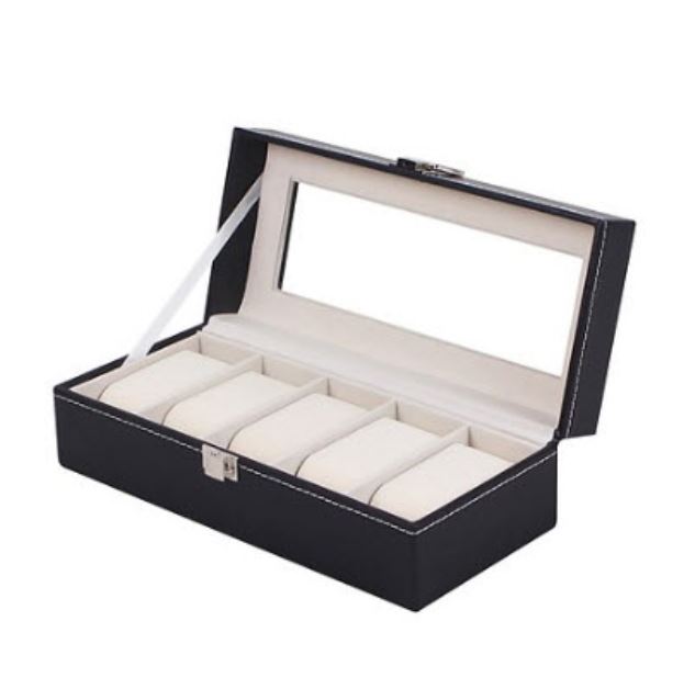 Hộp đựng đồng hồ 5 chiếc Hộp đựng đồng hồ 5 chiếc