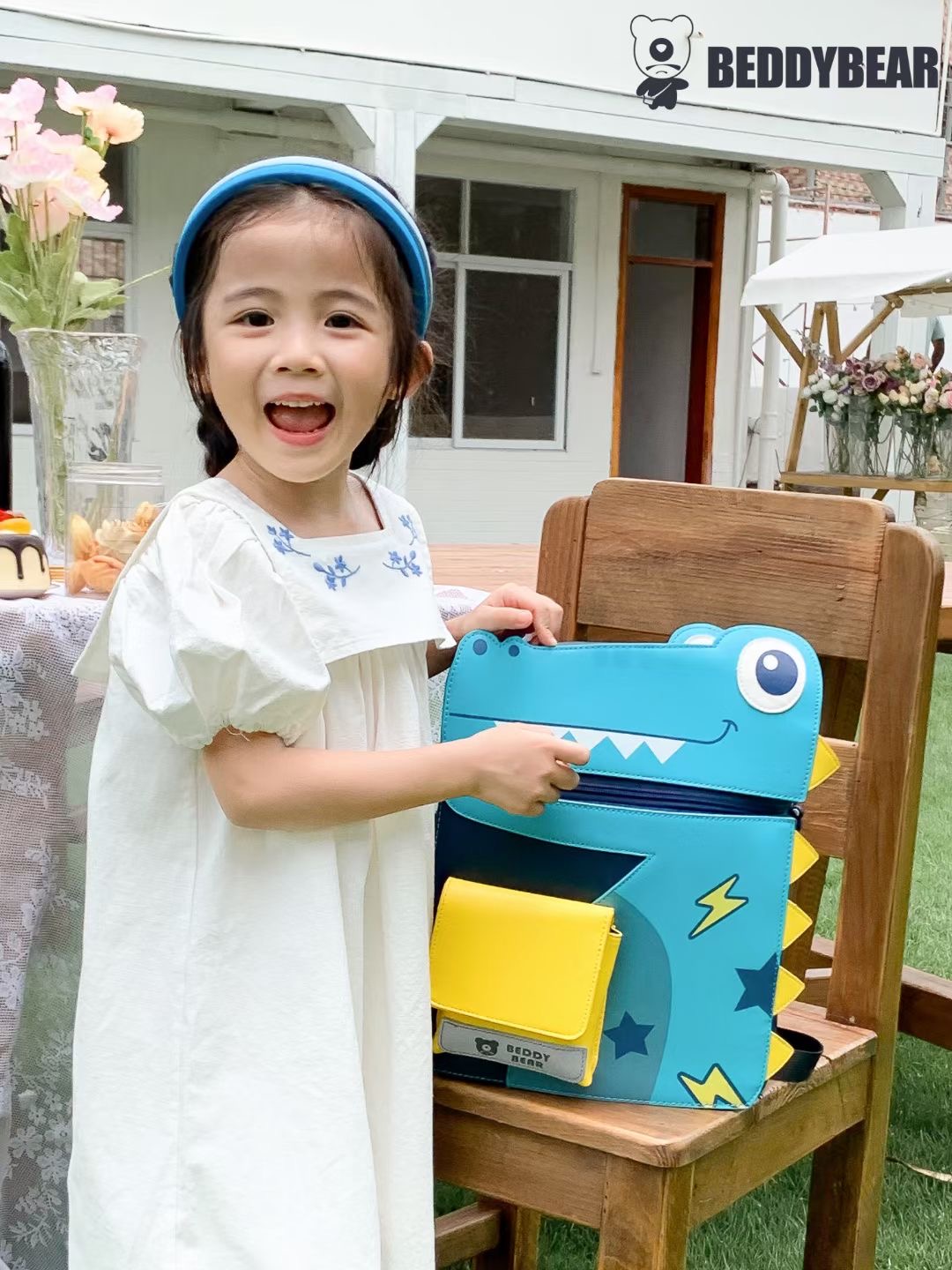 Balo Trẻ em từ 5 tuổi Beddybear Cute Bag 2.0 Phù hợp cho bé trai gái học Mẫu giáo chuẩn bị vào lớp 1 .Thiết kế chống gù, Chất liệu da PU hạn chế thấm nước