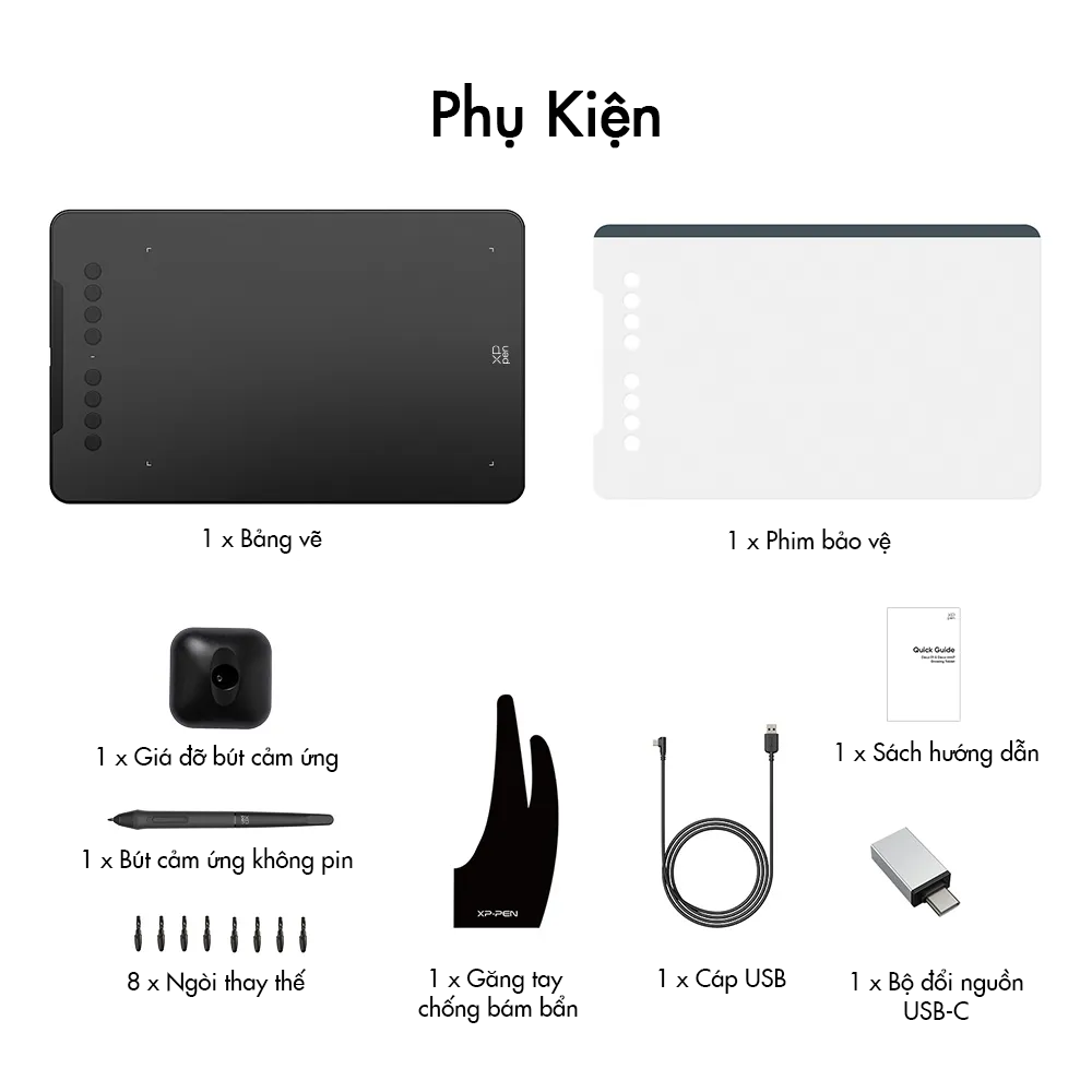 Bảng Vẽ Điện Tử XP-Pen Deco 01 V3 – 16K - Hàng Chính Hãng