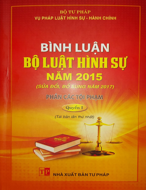 Bình luận bộ luật hình sự 2015 (sửa đổi, bổ sung 2017)