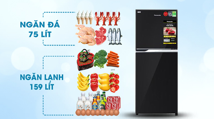 Tủ lạnh Inverter Panasonic NR-BL263PKVN (234L) - Hàng chính hãng - Chỉ giao tại HCM