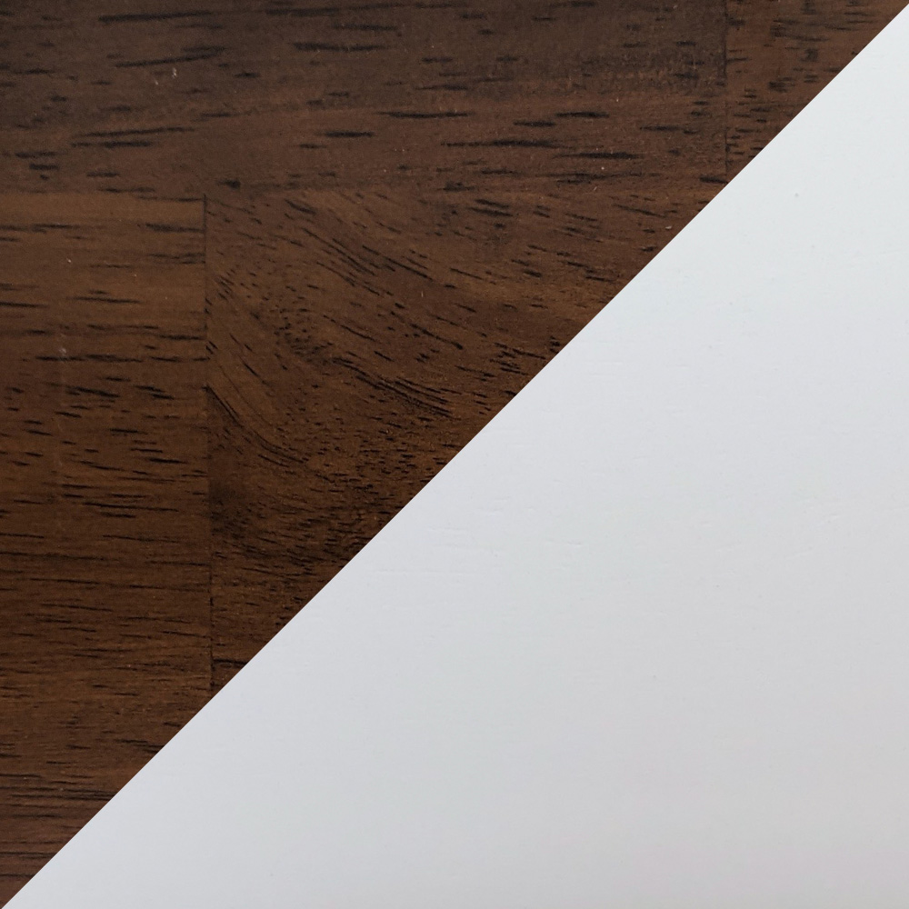 Trắng phối walnut