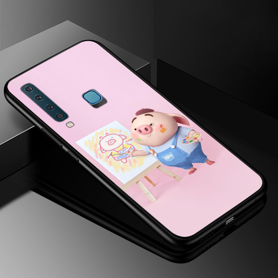 Ốp lưng cứng viền dẻo dành cho điện thoại Samsung Galaxy M20 - Heo Dễ Thương MS HDTDD066