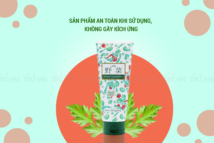 Sữa Rửa Mặt Hoa Quả Trị Mụn Dưỡng Trắng Vegetable Foam Cleansing Geo (200ml)