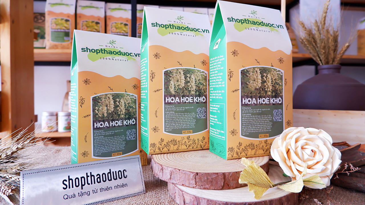 Combo 1kg trà hoa hòe sao vàng sấy khô (2 hộp 500g) Tặng 1 chai tinh dầu sả chanh 8ml- giúp chữa bệnh trĩ, tốt cho tim mạch, hỗ trợ giấc ngủ ngon