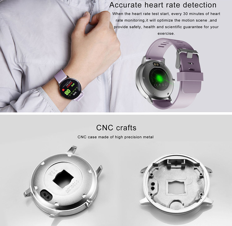 V11 Smart Watch Sport Track Heart Rate Blood Pressure Sleep Monitor Smart Bracelet IP67 Waterproof Fitness Tracker - Grey