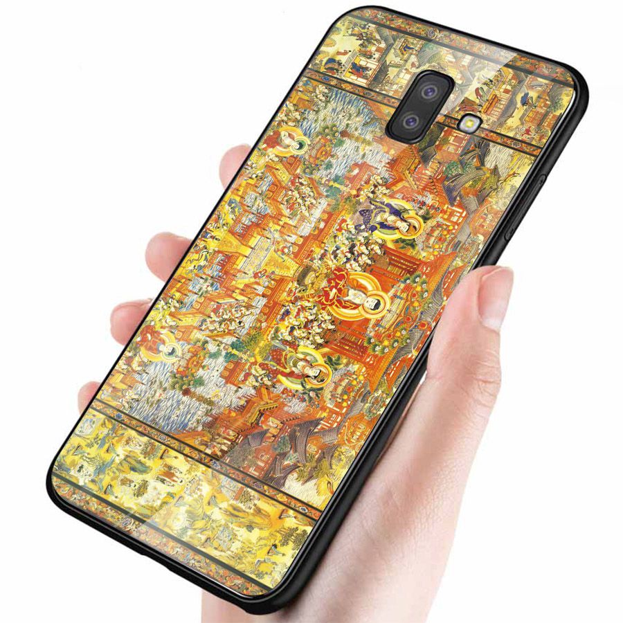 Ốp kính cường lực cho điện thoại Samsung Galaxy J6 - Tôn giáo MS TGIAO113