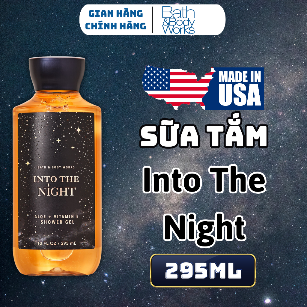 Body Mist Bath And Body Works Nam Nữ Chính Hãng Into The Night, Xịt Thơm Body Toàn Thân Hương Nước Hoa 236ml