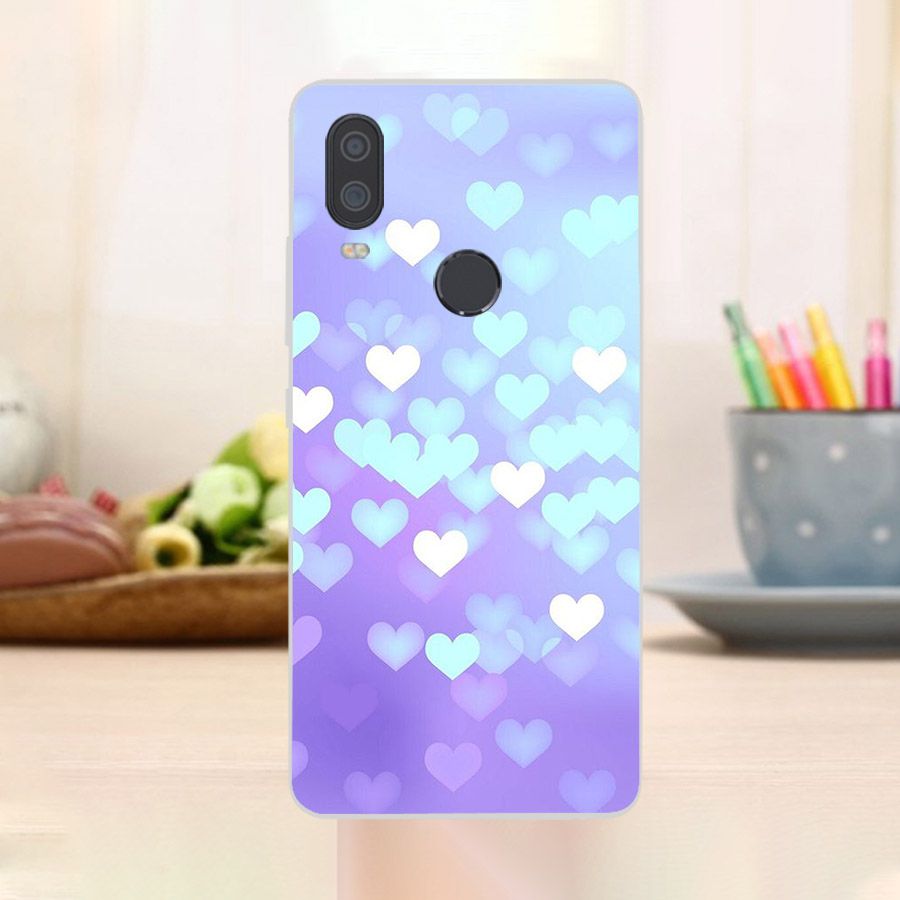 Ốp kính cường lực cho điện thoại Vsmart Active 1 - trái tim tình yêu MS LOVE071