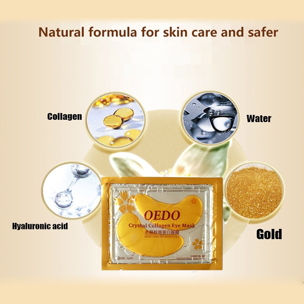 Mặt Nạ Collagen Chống Quầng Thâm Mắt OEDO (2 Miếng)