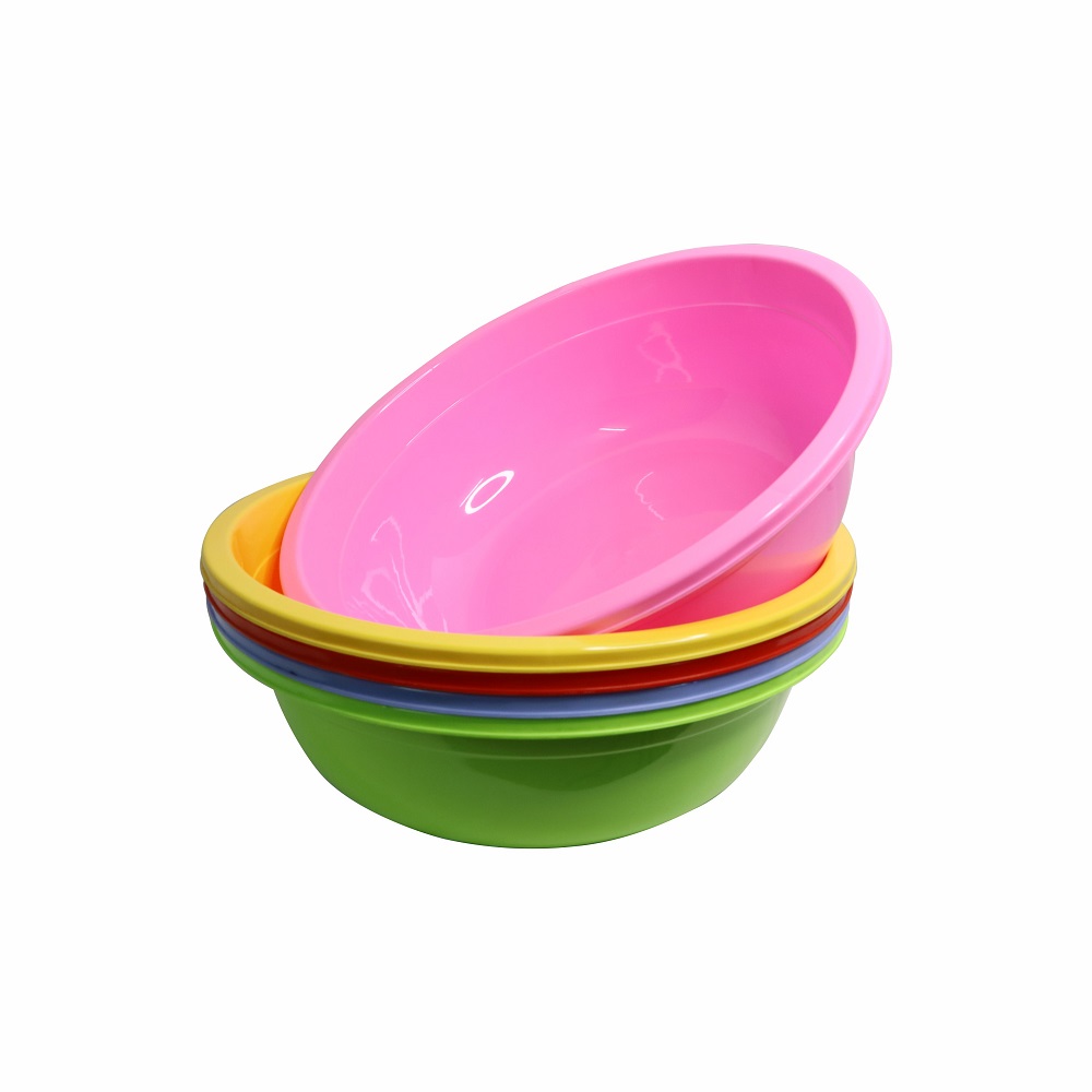 Combo 5 Thau nhựa tròn Chấn Thuận Thành đựng đồ, rửa rau củ - hàng Việt Nam Chất Lượng Cao 24x8.2 cm (nhiều màu) - TN2T420-5