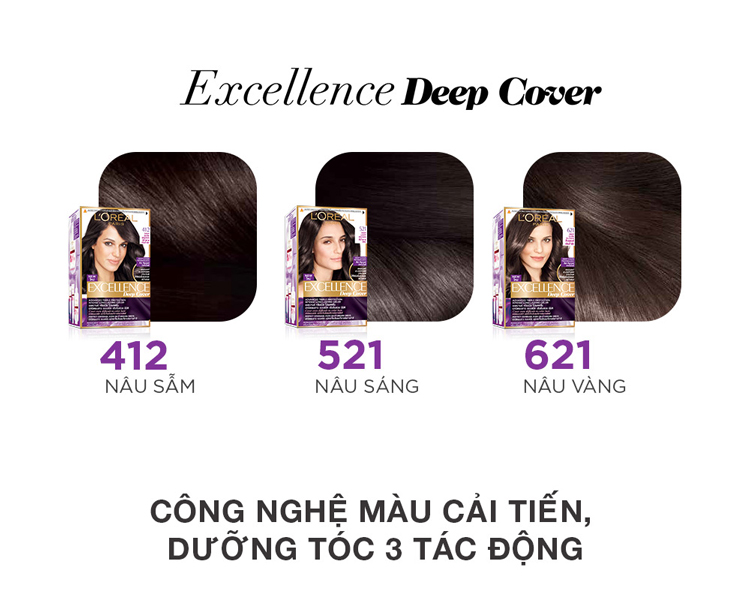 Combo 2 Kem Nhộm Phủ Bạc Deep Cover 521 L'ORÉAL Paris