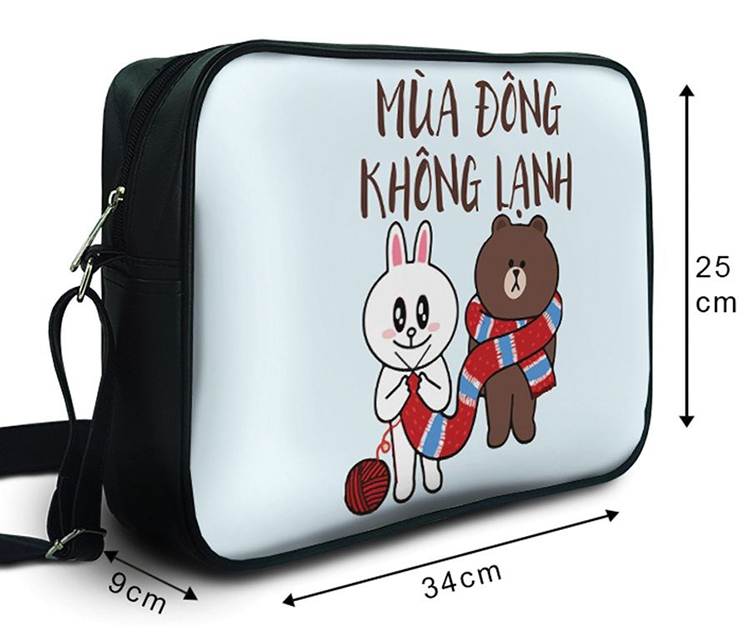 Túi Đeo Chéo Hộp Unisex Mùa Đông Không Lạnh - TCFU224