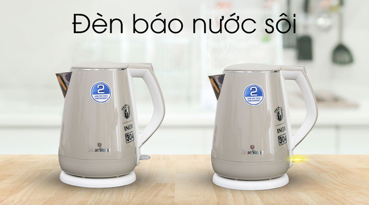 Ấm Đun Siêu Tốc 2 Lớp Bluestone KTB-3351 - 1.5L (Màu Ngẫu Nhiên) - Hàng chính hãng Ấm Đun Siêu Tốc 2 Lớp Bluestone KTB-3351 - 1.5L (Màu Ngẫu Nhiên) - Hàng chính hãng
