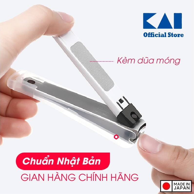Bấm móng tay cao cấp KAI Type 001, cấu tạo lưỡi cắt sắc, bén với tay cầm gọn và dễ sử dụng - Hàng nội địa Nhật Bản |#Made in Japan|