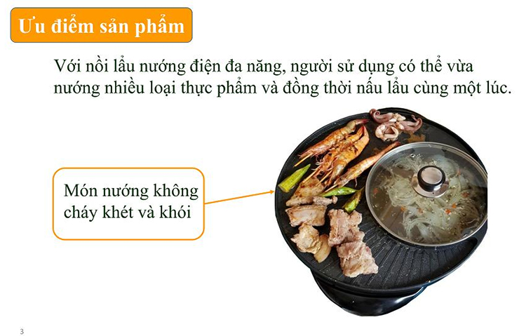 Lẩu nướng điện đa năng Joyful Life JYEG-18001 (1.8 Lít - 1800W) - Hàng Chính Hãng