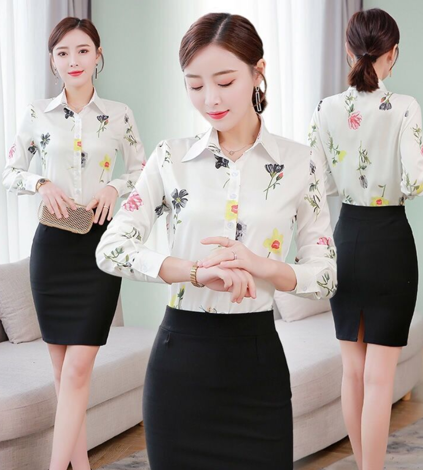 Áo Sơ Mi Nữ Công Sở Tay Dài Dễ Thương SM015 MayHomes