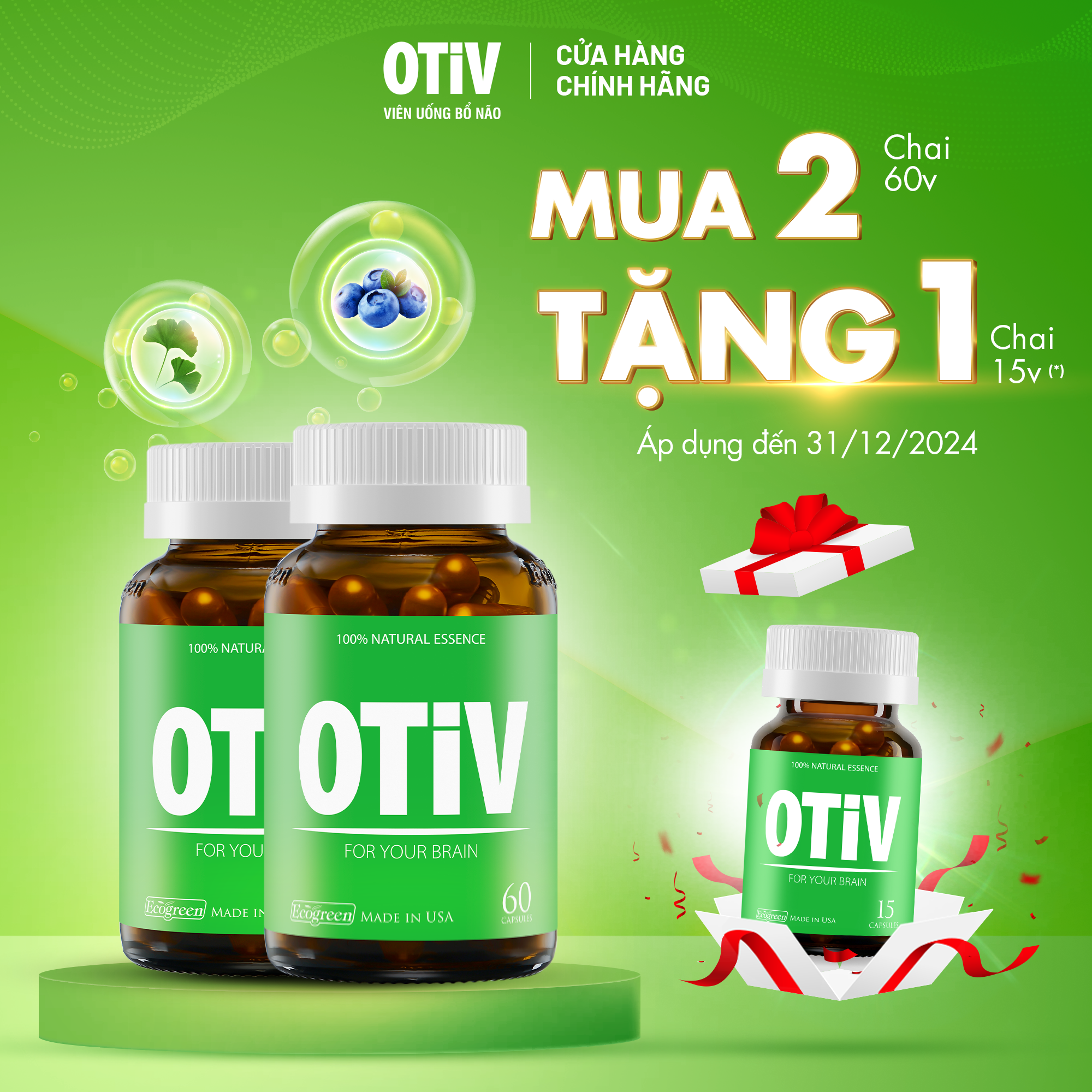 Viên uống OTIV bổ não (60 viên) 