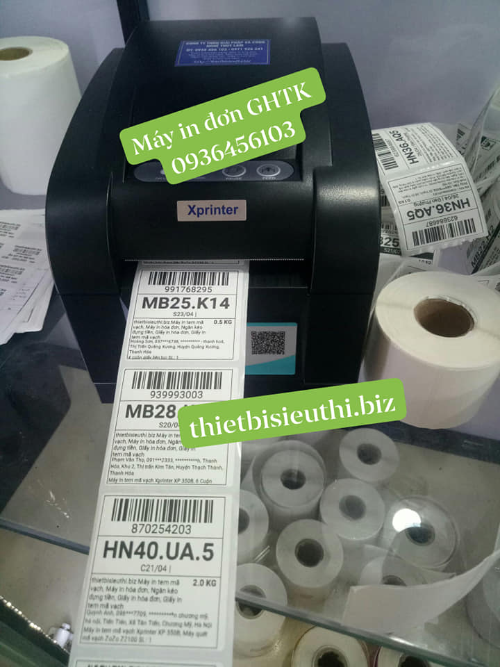 Máy in tem nhãn và in hóa đơn Xprinter XP-350BM- Hàng Nhập Khẩu