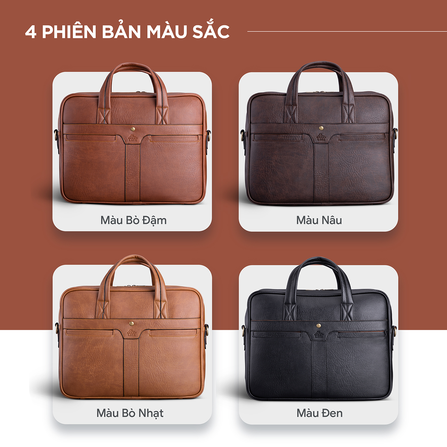 Cặp Công Sở Lata ( Thời trang nam basic - Cặp da CA34 )