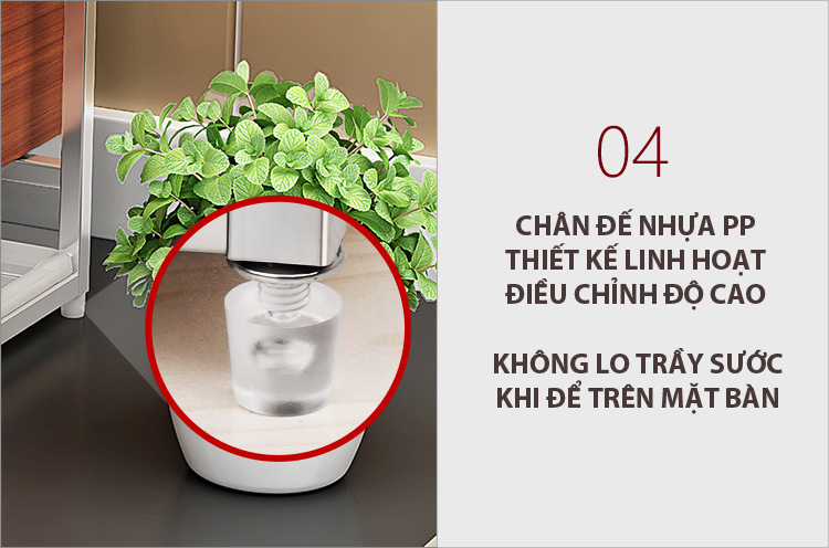 kệ dắt dao thớt inox 304 màu trắng để bàn