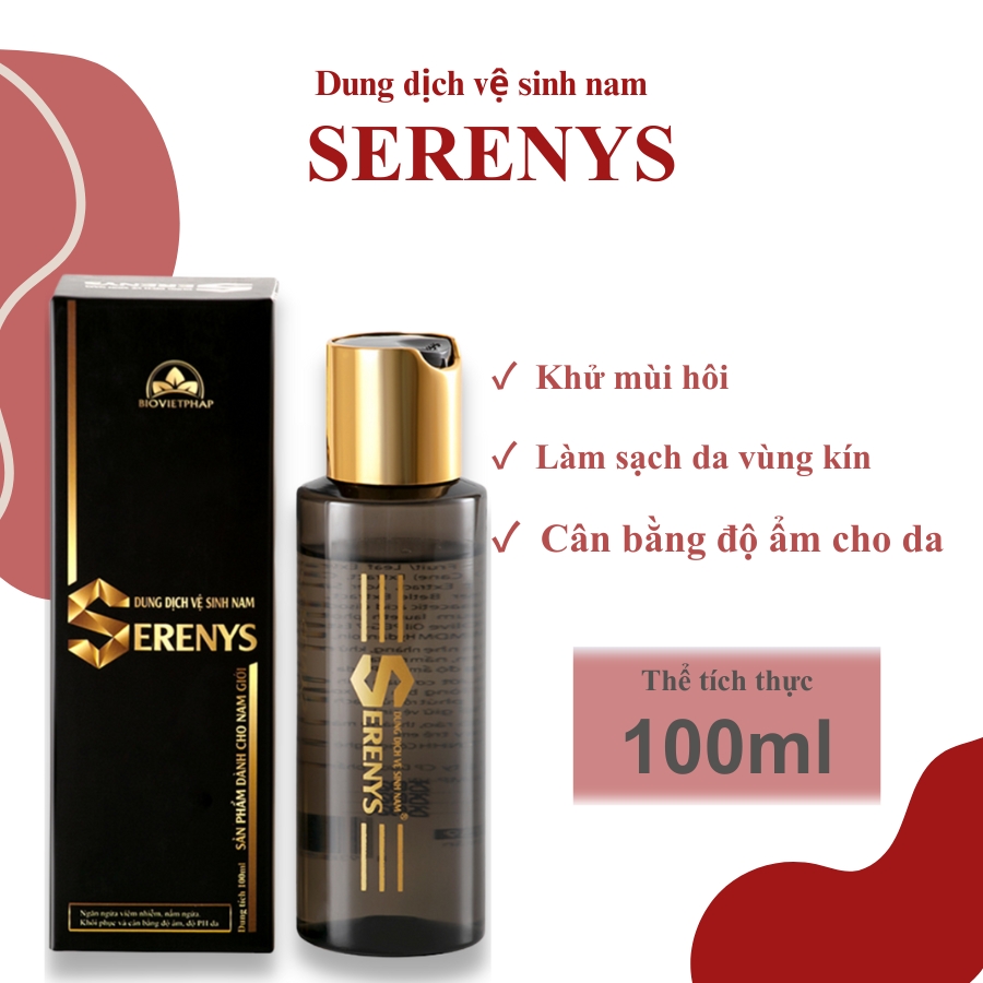 Dung dịch vệ sinh khử mùi phụ khoa nam giới SERENYS - 100ml