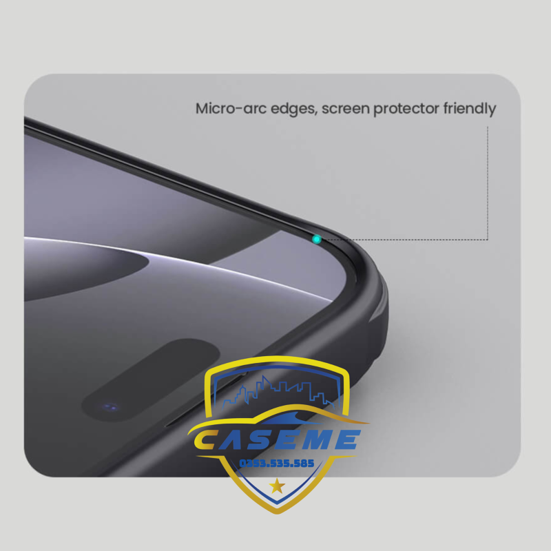 Ốp Lưng Dành Cho iPhone 16 Pro Nillkin Dạng Sần Viền Silicon - Hàng Chính Hãng