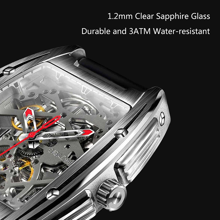 Xiaomi CIGA Design Men Automatic Mechanical Analog Watch Hollow Stainless Steel Business Casual Wrist Watch Gift