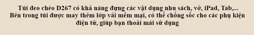 Túi Đeo Chéo Nam 4U Da Tổng Hợp Cao Cấp D267N 7