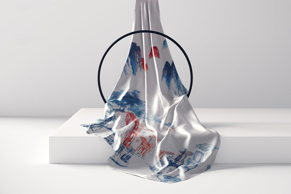 Khăn lụa dài Phố cổ Hội An