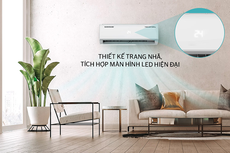 Điều Hòa Inverter Sunhouse SHR-AW12IC610 (12.000Btu) - Hàng Chính Hãng - Chỉ Giao tại Hà Nội