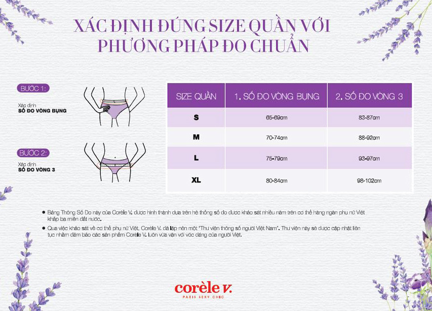 Quần lót nữ trơn CoreleV 0201D lưng vừa nhiều màu